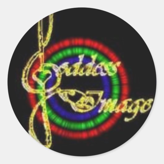 Goddess Image Round Stickers (Vorderseite)