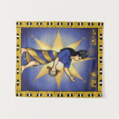 Goddess Inanna - Ishtar Tapestry Wall hanging Wandteppich (Vorderseite (Horizontal))