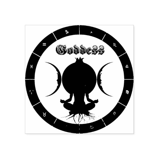 Goddess InkPad Gummistempel (Prägung)