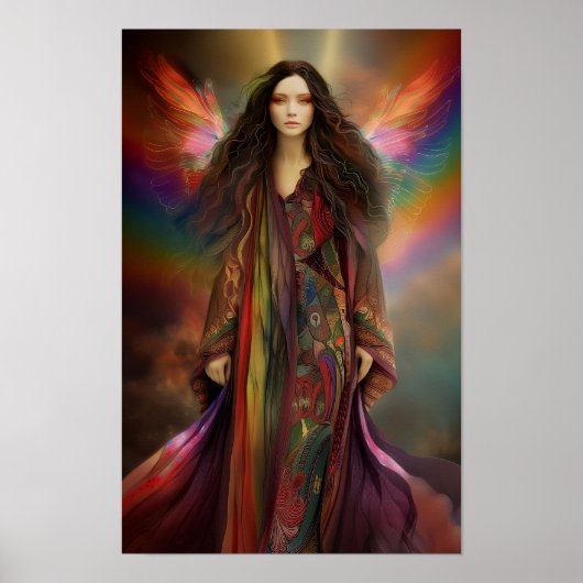 Goddess Iris Messenger of the Gods Rainbow Art Poster (Vorne)