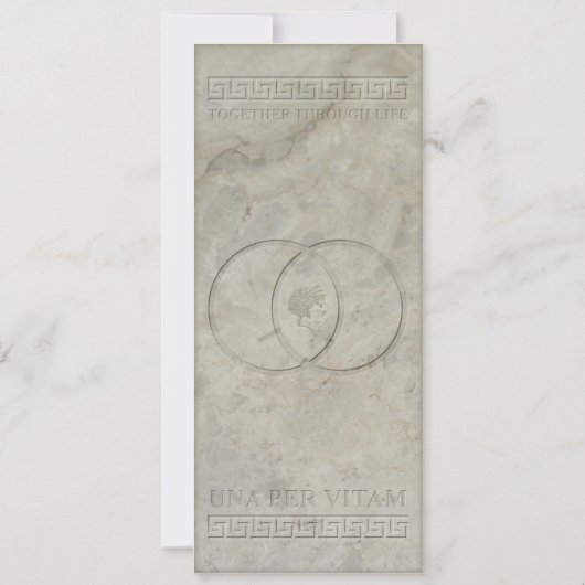 Goddess Juno Roman Motif Save the Date Einladung (Rückseite)