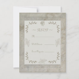 Goddess Juno Symbol für die Marmorhütte RSVP Karte