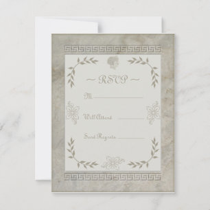Goddess Juno Symbol für die Marmorhütte RSVP Karte