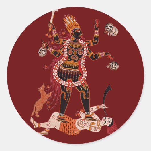 Goddess Kali Aufkleber (Vorderseite)