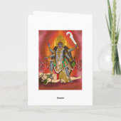 Goddess Kali Grußkarte Karte (Rückseite)
