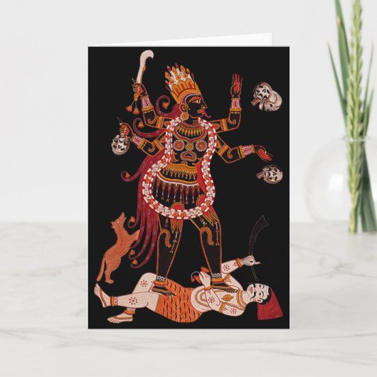 Goddess Kali Grußkarte Karte (Vorderseite)