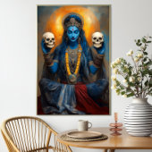 Goddess Kali Ma in Meditation Moderne Fantasie Sch Poster