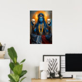 Goddess Kali Ma in Meditation Moderne Fantasie Sch Poster (Heimbüro)