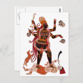 Goddess Kali Postkarte (Vorne/Hinten)