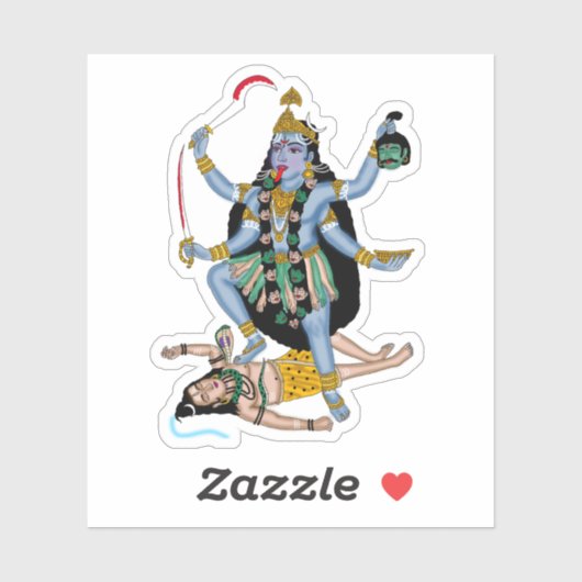 Goddess Kali Sticker (Blatt)