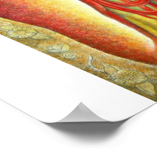 Goddess Kuan Yins Lotus Poster (Ecke)