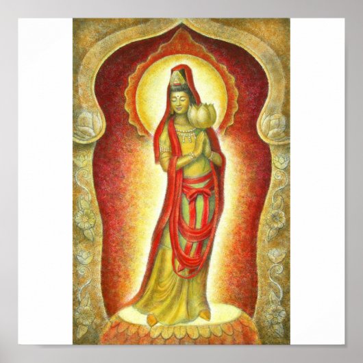 Goddess Kuan Yins Lotus Poster (Vorne)