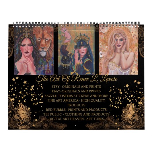 Goddess-Kunstwerk von Renee L. Lavoie Kalender (Titelbild)