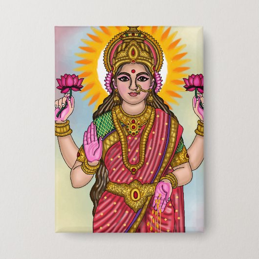 Goddess Lakshmi Button (Vorderseite)