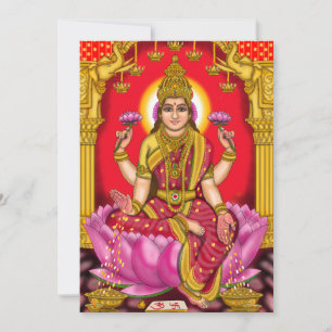 Goddess Lakshmi Grußkarte Einladung