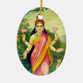 Goddeß Lakshmi Keramik Ornament (Vorne)