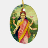 Goddeß Lakshmi Keramik Ornament (Hinten)