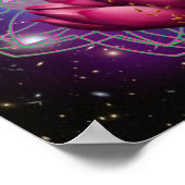 Goddess Lakshmi - kosmischer Segen mandala Poster (Ecke)