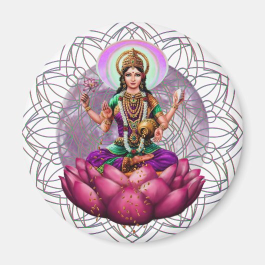 Goddess Lakshmi mandala Magnet (Vorne)