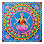 Goddess Lakshmi Mandala Poster (Vorderseite)