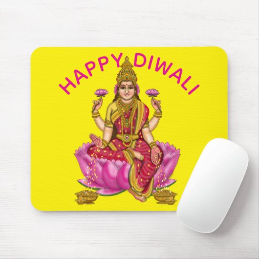 Goddess Lakshmi Mouse Pad Mousepad (Mit Mouse)