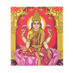 Goddess Lakshmi Notepad Notizblock