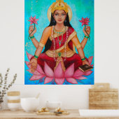 Goddess Lakshmi - Originale Kunst von Dori Hartley Poster (Küche)