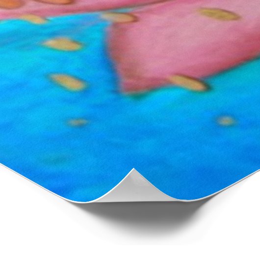 Goddess Lakshmi - Originale Kunst von Dori Hartley Poster (Ecke)