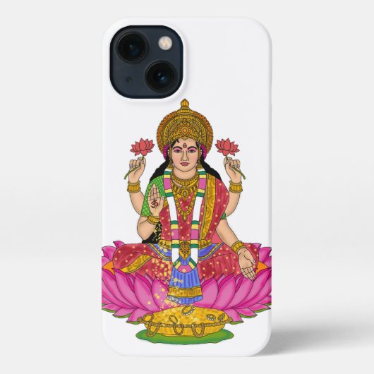 Goddess Lakshmi Phone Cover iPhone Hülle (Rückseite)