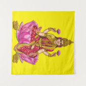 Goddess Lakshmi Poster Wandteppich (Vorderseite (Horizontal))