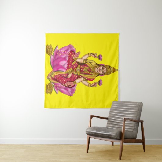 Goddess Lakshmi Poster Wandteppich (Beispiel (Horizontal))