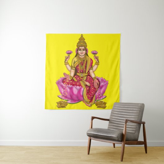 Goddess Lakshmi Poster Wandteppich (Beispiel)