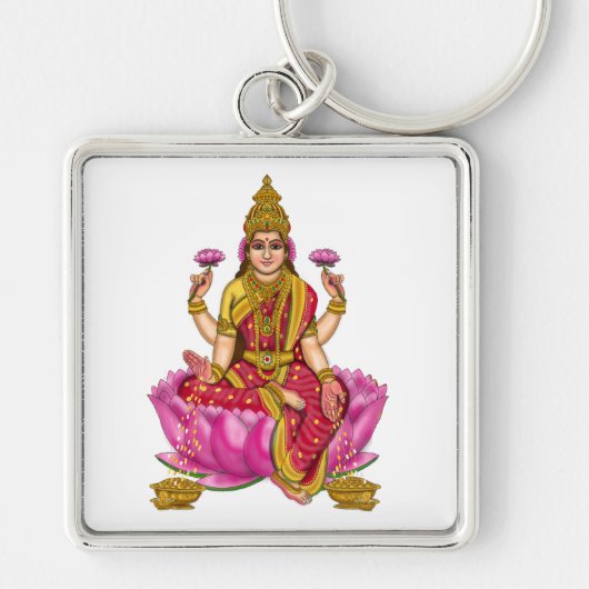 Goddess Lakshmi Schlüsselanhänger (Vorne)