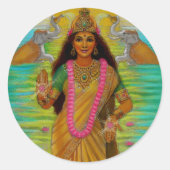 Goddess Lakshmi Sticker (Vorderseite)