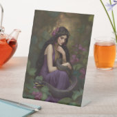 Goddess Lilith The Serpent Queen Awakens Portrait Sockelschild (In Situ)
