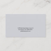 Goddess Luna Blue Watermark Visitenkarte (Rückseite)