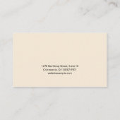 Goddess Luna Gold Visitenkarte (Rückseite)