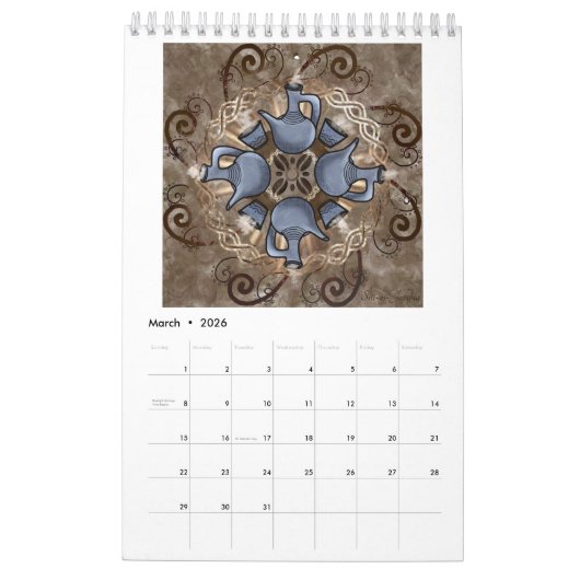 Goddess Mandala Calendar Kalender (Mär 2026)