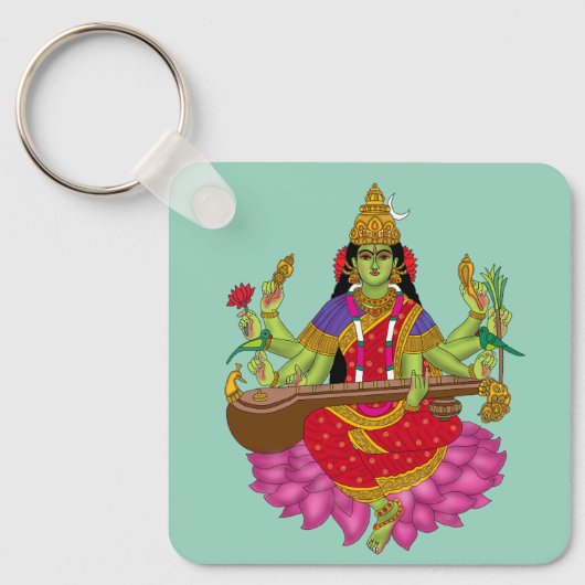 Goddess Matangi Keychain Schlüsselanhänger (Vorderseite)