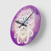 Goddeß Meditation Wall Clock Runde Wanduhr (Winkel)