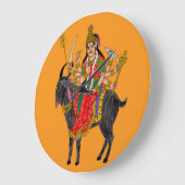 Goddess Meldi Wall Clock Große Wanduhr (Winkel)