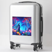 Goddess Neon Forest of Light Fantasy Märchenart Aufkleber (Koffer)