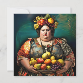 "Goddess of Overindulgence" - farbiges Portrait