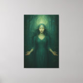 Goddess of the Emerald Spirit – Forest Aura Enligh Leinwanddruck (Vorderseite)
