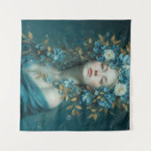Goddess of the Night Tapestry Wandteppich (Vorderseite (Horizontal))