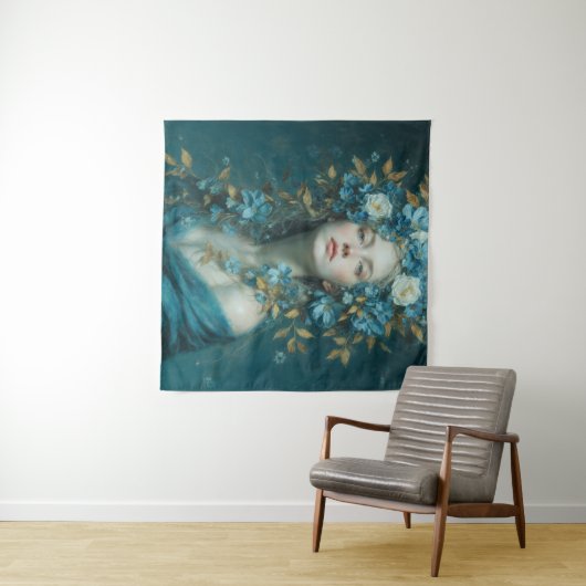 Goddess of the Night Tapestry Wandteppich (Beispiel (Horizontal))