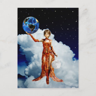 Goddess of Universe Postcard Postkarte