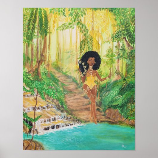 Goddess Oshun unbedacht Poster (Vorne)