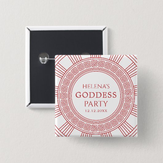 Goddess-Party Button (Vorne & Hinten)