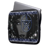 Goddess-Pentagramm Laptopschutzhülle (Vorderseite Links)